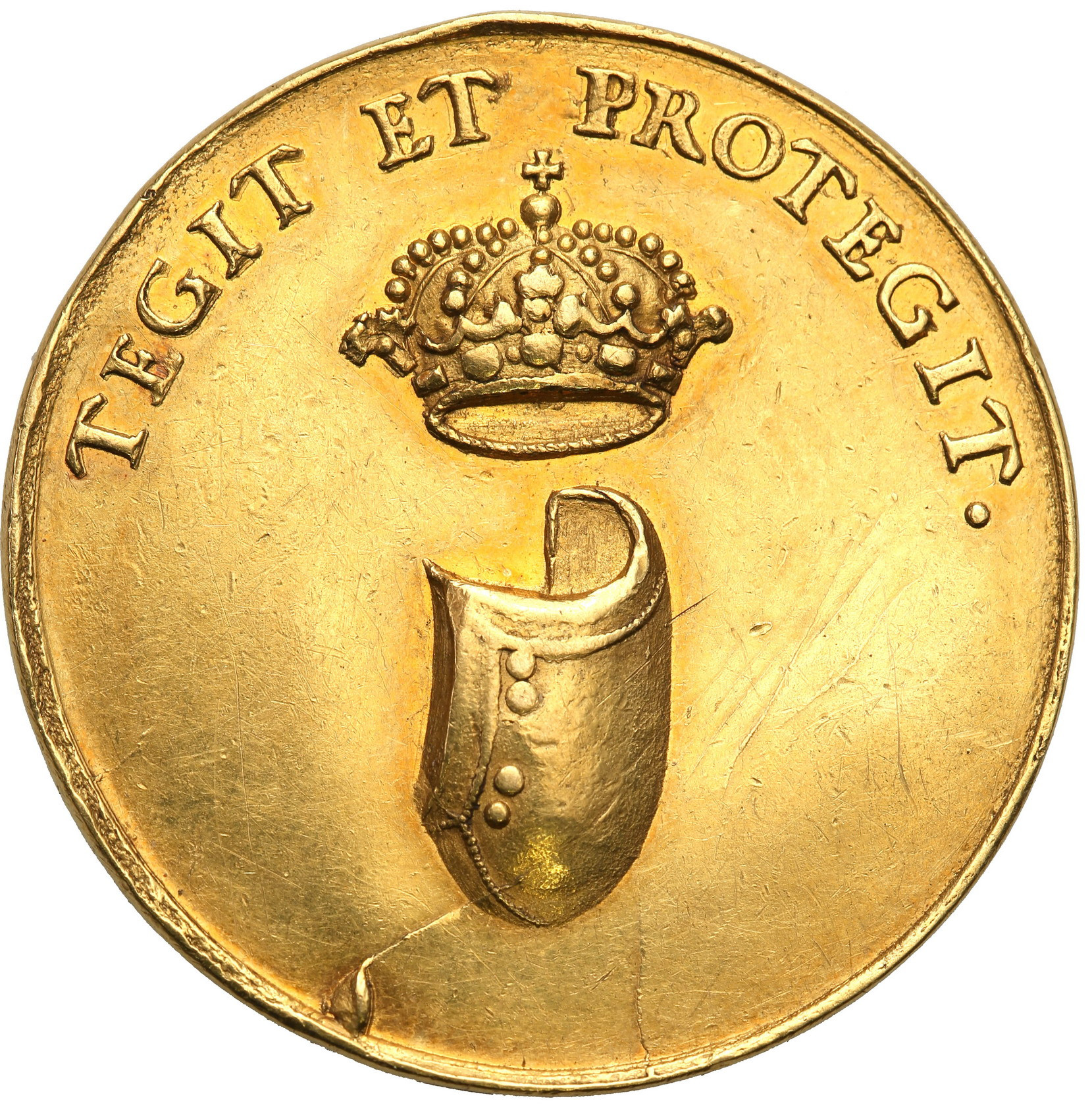 Jan III Sobieski. Medal wybity na pamiątkę elekcji, wagi 5 dukatów 1675 - Ex. Frankiewicz